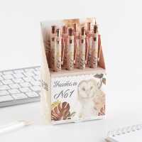 Ручка Soft-touch &laquo;Учителю: Учитель №1&raquo;, ручка шариковая, синяя паста, 0.7 мм, 8 шт.