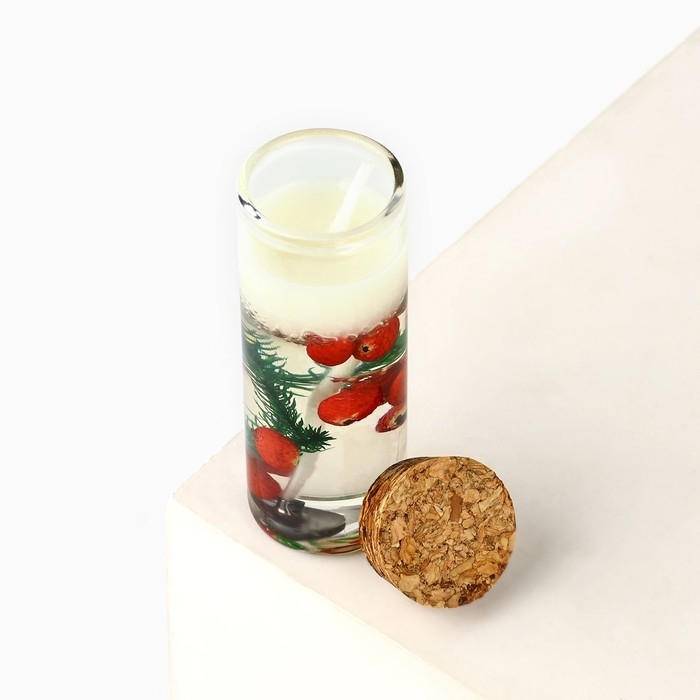 Новогодняя свеча в колбе &laquo;Новый год:Счастья и любви&raquo;