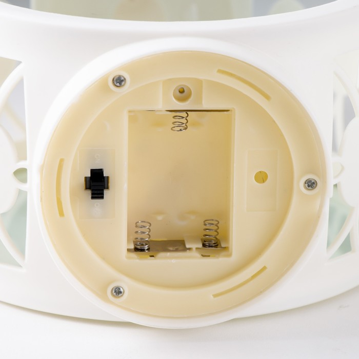 Ночник Ночник "Свечи" LED белый 9,7х16,5х25 см, батарейки AAAх2 (не в комплекте), свечение желтое