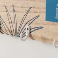 Крючки декоративные дерево "Добро пожаловать домой. Растения" 34х10,8 см