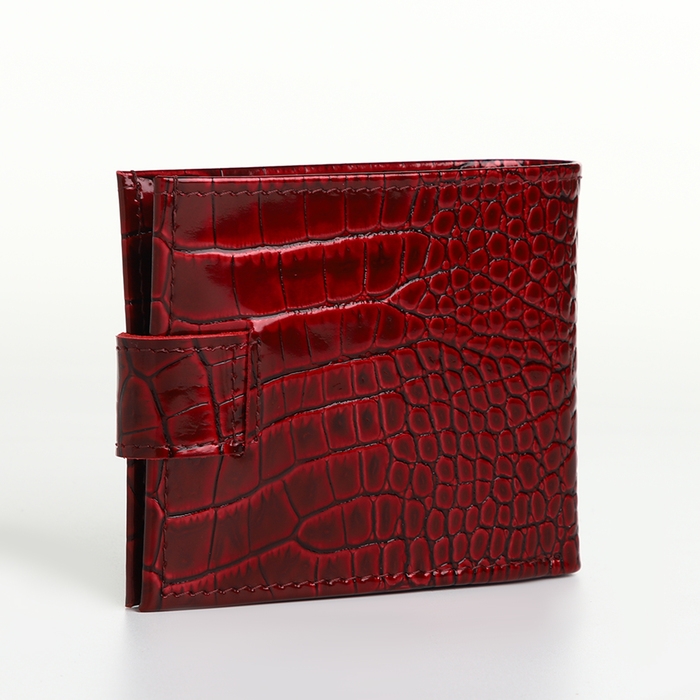 Кошелёк женский на кнопке, TEXTURA, отдел для карт, монет, цвет бордовый Кошелёк женский на кнопке, TEXTURA, отдел для карт, монет, цвет бордовый