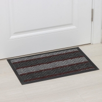 Коврик придверный влаговпитывающий Доляна, с окантовкой, 40×59 см, цвет серый Коврик придверный влаговпитывающий Доляна, с окантовкой, 40×59 см, цвет серый
