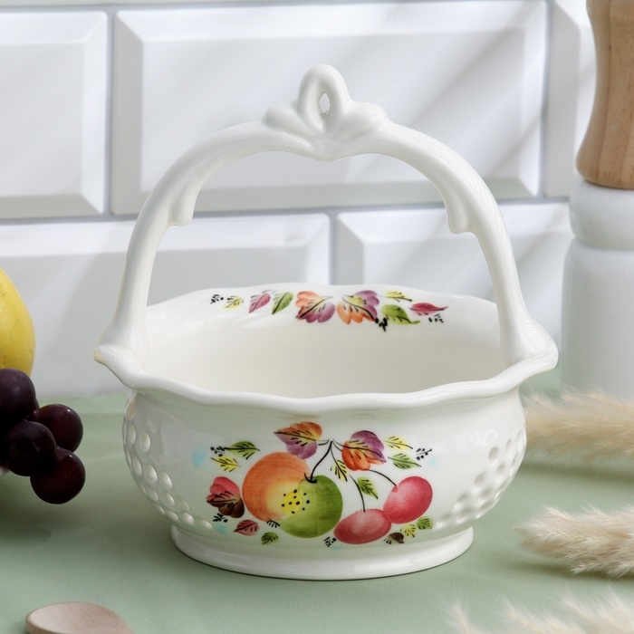 Конфетница "Яблочный спас", 16,5 х 15 см, 380 мл, Алдошина Л.В.