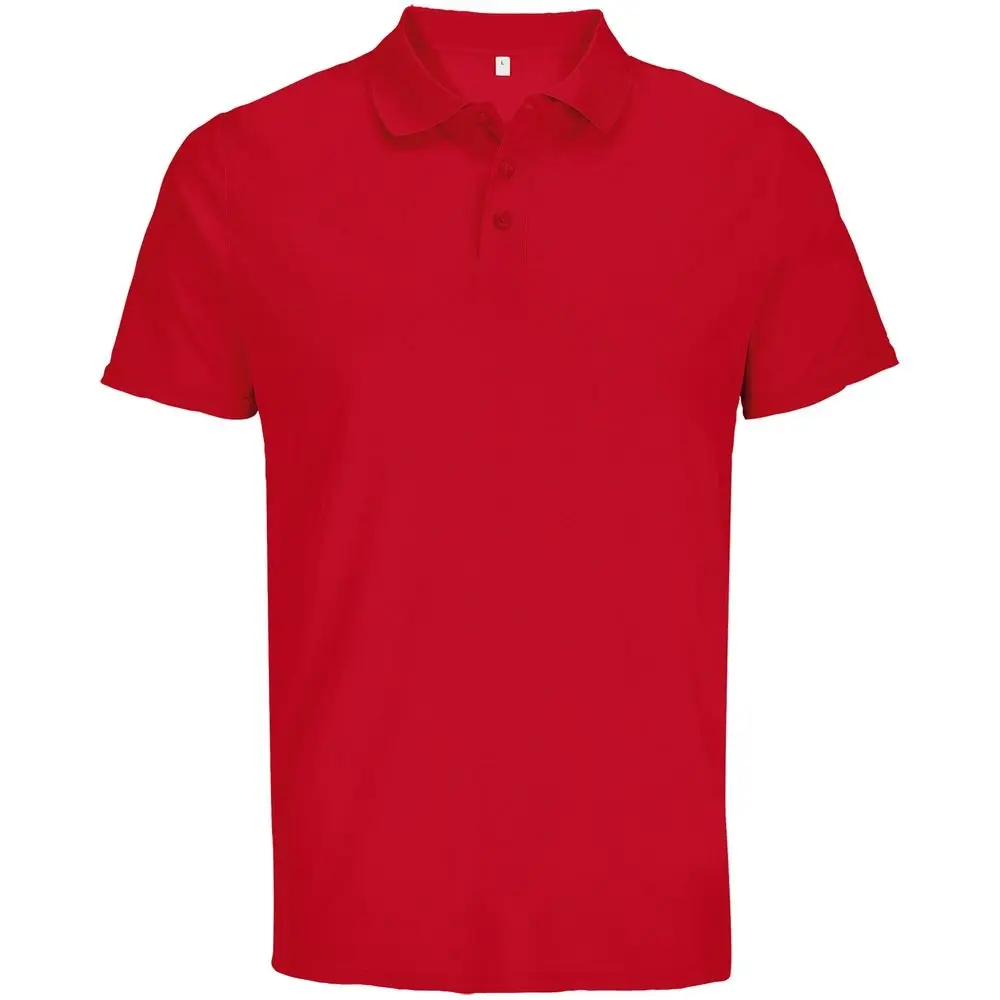 Рубашка поло унисекс Pitcher, красная, размер M