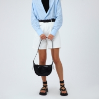 Сумка женская на молнии, цвет чёрный