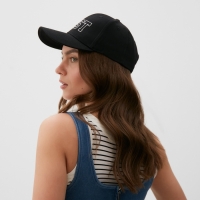 Кепка женская с вышивкой MIST Lucky, черный, р. 56-58