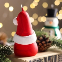 Набор декоративных свечей в коробке "Санта и Снеговик", 2 штуки, 13,5х12х6,3 см