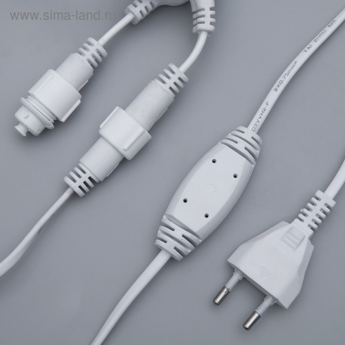 Гирлянда «Занавес» 2 × 3 м, IP65, УМС, белая нить, 760 LED, свечение белое, мерцание белым, 220 В Гирлянда «Занавес» 2 × 3 м, IP65, УМС, белая нить, 760 LED, свечение белое, мерцание белым, 220 В