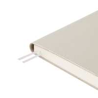 Ежедневник недатированный А5, 128 листов GRAND, интегральная обложка из искусственной кожи, ляссе, кремовый блок 70 г/м2, серебро