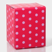 Банка стеклянная для хранения сыпучих продуктов Доляна &laquo;Клубника&raquo;, 600 мл, 11&times;15 см, с керамической крышкой