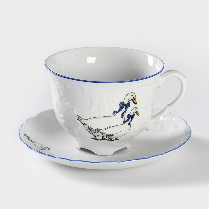 Чайная пара &laquo;Рококо. Гуси&raquo;, 330 мл