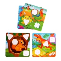 Конструктор &laquo;Болты и гайки&raquo;, 10 карточек, зверята