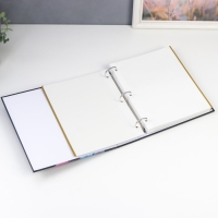 Фотоальбом 50 магнитных листов (100стр) "Листья и перья" 23х28 см