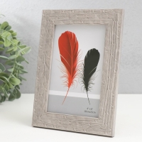 Фоторамка пластик 10х15 см "Ромбы. Текстура дерева" серая 18,5х13,5 см Фоторамка пластик 10х15 см "Ромбы. Текстура дерева" серая 18,5х13,5 см