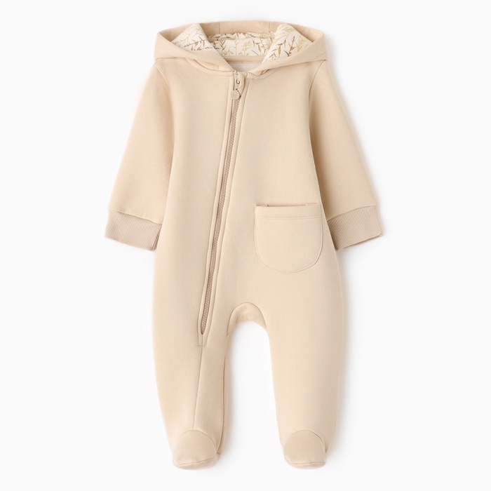 Комбинезон детский MINAKU "Nature", цвет бежевый, рост 74-80 см