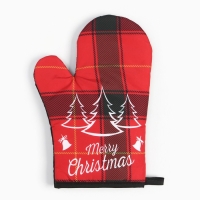 Новый год. Куханный набор 2 празмер Доляна Christmas прихватка 17*17 см, варежка 26*16 см,100% п/э Новый год. Куханный набор 2 празмер Доляна Christmas прихватка 17*17 см, варежка 26*16 см,100% п/э