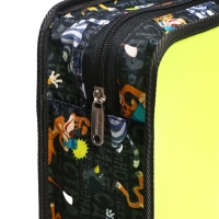 Папка с ручками А4+, 332 х 268 х 90 мм, ErichKrause "Простоквашино", 600 мкм, молния сверху, желтая