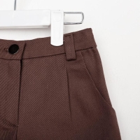 Шорты для девочки MINAKU: Casual collection KIDS цвет шоколадный, рост 98