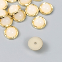 Декор для творчества пластик "Полужемчужина с золотым витым ободком" набор 20 шт 1,7х1,7 см 943112 Декор для творчества пластик "Полужемчужина с золотым витым ободком" набор 20 шт 1,7х1,7 см 943112