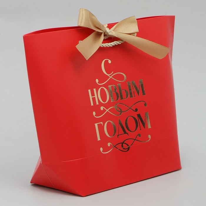 Пакет подарочный новогодний &laquo;Новогодние праздники&raquo;, 19 х 20 х 9 см, Новый год