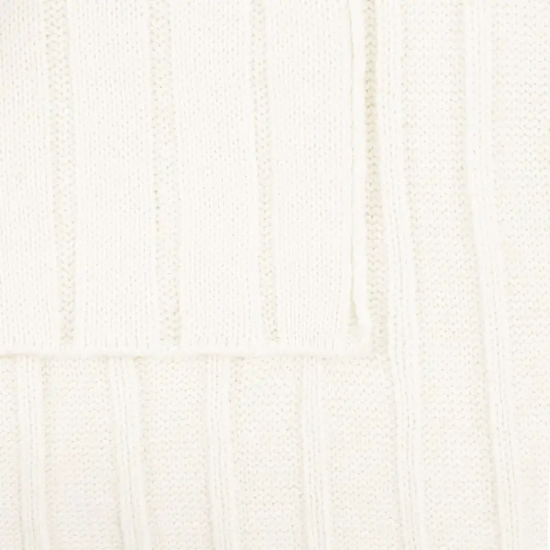 Плед Tressa, белый (молочный)