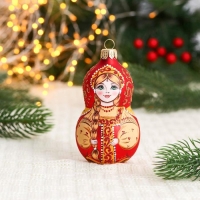 Ёлочное украшение "Девочка в русском сарафане" 10 см