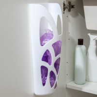 Корзина для пакетов, 18&times;9&times;35 см, цвет белый