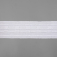 Шторная лента, матовая, 6 см, 50 &plusmn; 1 м, цвет белый