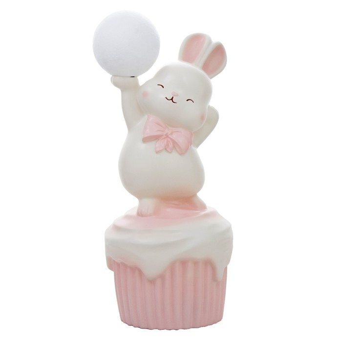 Торшер "Зайка" LED USB розовый 30х30х69см