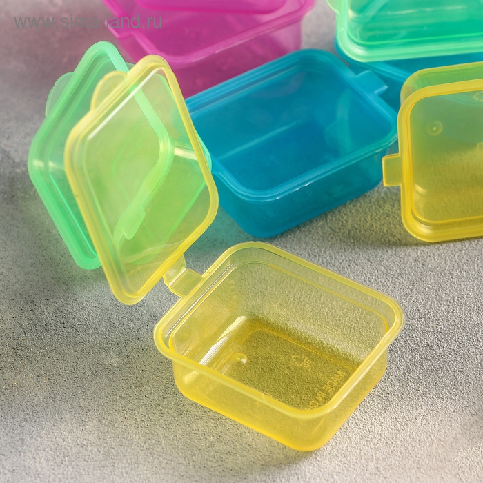 Набор ланч - боксов пластиковых &laquo;Лето&raquo;, 8 шт, 45 мл, цвет МИКС