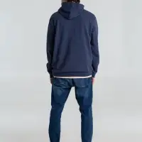 Толстовка с капюшоном унисекс Hoodie, синий меланж, размер 3XL