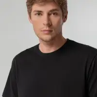 Футболка унисекс T-bolka 140, черная, размер M