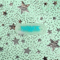 Сумка детская спортивная плюшевая для девочки с блестками &laquo;Звёзды&raquo; мятный