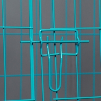 Клетка с люком для собак и кошек, 100 х 60 х 70 см, голубая