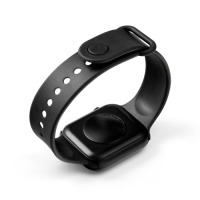 Часы наручные электронные, 3.7 х 3.7 см, календарь, ремешок силикон, черные