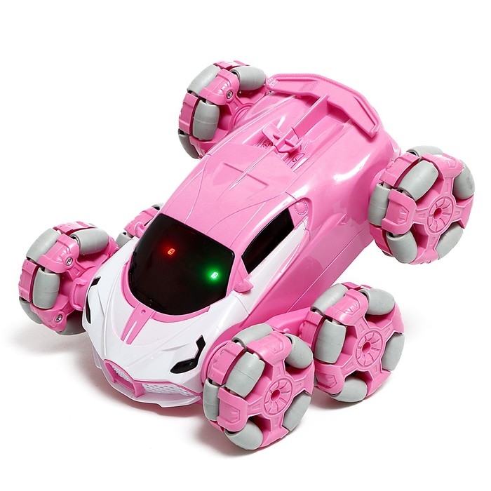 Машина радиоуправляемая &laquo;Трюковая&raquo;, с аккумулятором, дым, цвет розовый