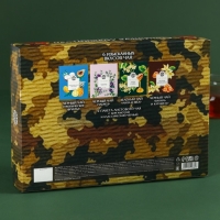 Набор с чаем &laquo;С днём защитника Отечества&raquo;, весовой чай 40 г (2 шт. х 20 г)., чай в пакетиках 21,6 (12 шт. х 1,8 г).