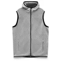 Жилет с капюшоном унисекс Gotland, серый, размер S Жилет с капюшоном унисекс Gotland, серый, размер S