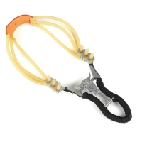 Рогатка металлическая "Бык" в текстильной оплётке