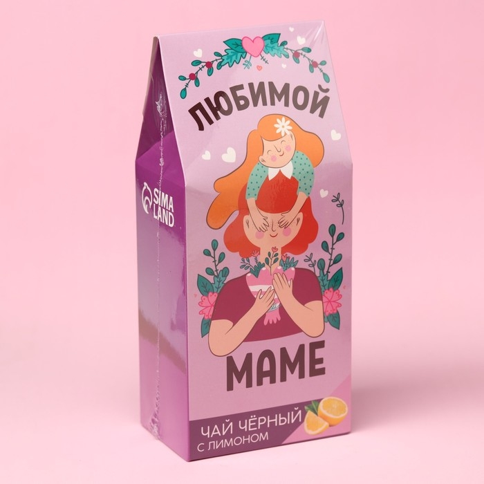 Чай чёрный &laquo;Маме&raquo;, вкус: лимон, 100 г.