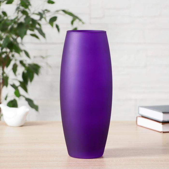 Ваза Ваза "Радуга Фиолетовый" матовая, d-7,5см 10х26см
