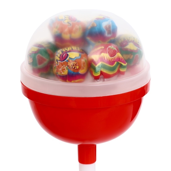 Карамель на палочке в наборе с подарком "Лизунец MAXI Змейка-Злодейка", 112 г