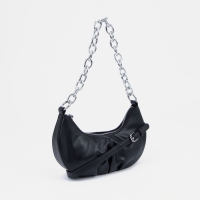 Сумка-багет на молнии, цвет чёрный Сумка-багет на молнии, цвет чёрный