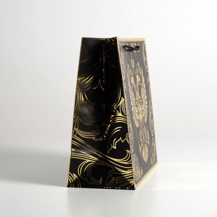 Пакет подарочный, упаковка, &laquo;Gold Russia&raquo;, 32 х 26 х 12 см