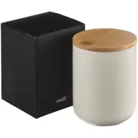 Банка для хранения Bambic с бамбуковой крышкой Банка для хранения Bambic с бамбуковой крышкой