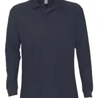 Рубашка поло мужская с длинным рукавом Star 170 темно-синяя, размер XL Рубашка поло мужская с длинным рукавом Star 170 темно-синяя, размер XL