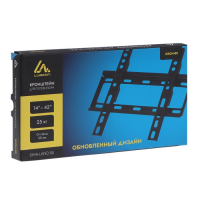 Кронштейн Luazon KrON-80, для ТВ, фиксированный, 14-42", 20 мм от стены, черный Кронштейн Luazon KrON-80, для ТВ, фиксированный, 14-42", 20 мм от стены, черный