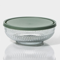 Набор стеклянных салатников с крышкой Lav &laquo;Токио&raquo;, 2,6/1,5/0,8 л, 3 шт