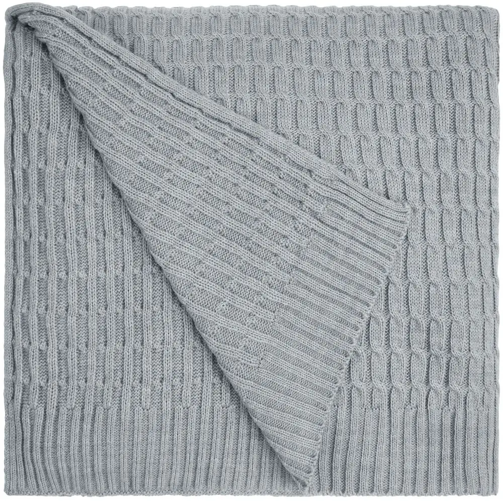 Плед Slumberland, серебристо-серый меланж