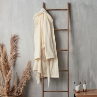 Халат махровый мужской SL HOME: Basic "Айвори", размер L, 100% хлопок, 420 г/м2 Халат махровый мужской SL HOME: Basic "Айвори", размер L, 100% хлопок, 420 г/м2